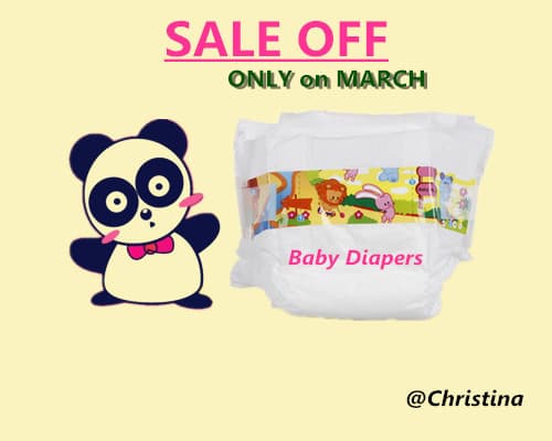 Baby Diapers Baled package produced in China